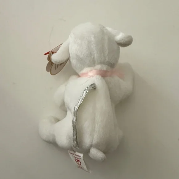 2003 Lullaby the Lamb BASKET Beanie Baby - Picture 5 of 9
